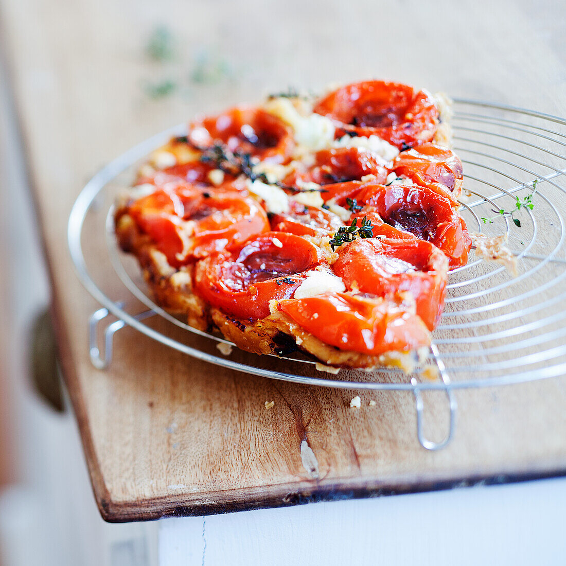 Tomato tarte tatin