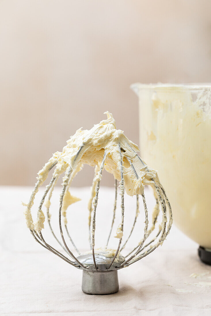 Whisk with buttercream