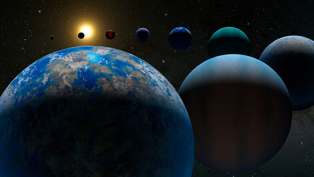 Exoplanets, illustration