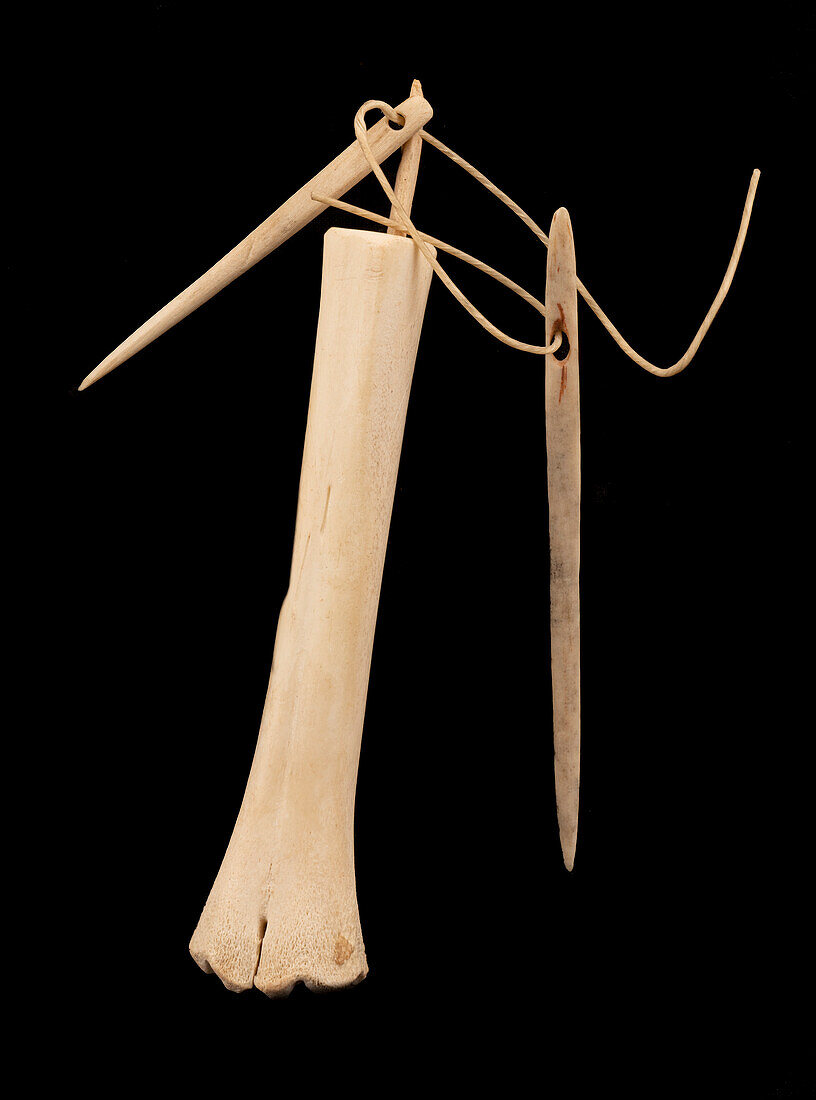 Paleolithic needle replica