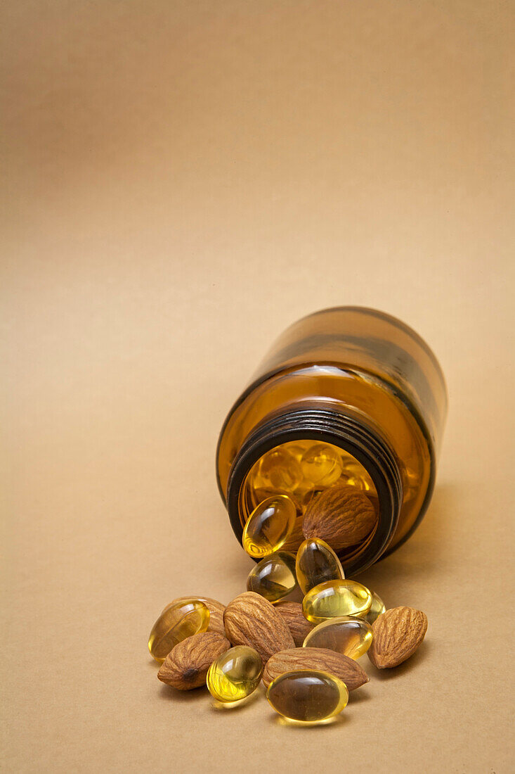 Almond oil and almond capsules