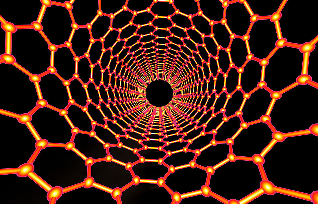 Carbon nanotube, illustration