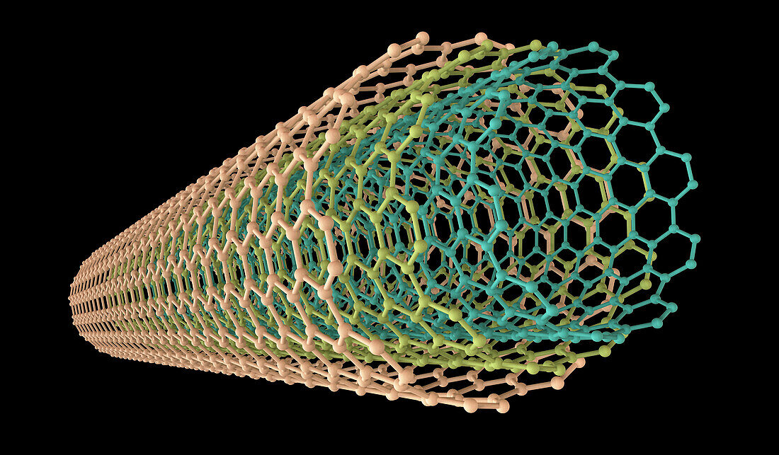 Carbon nanotube, illustration