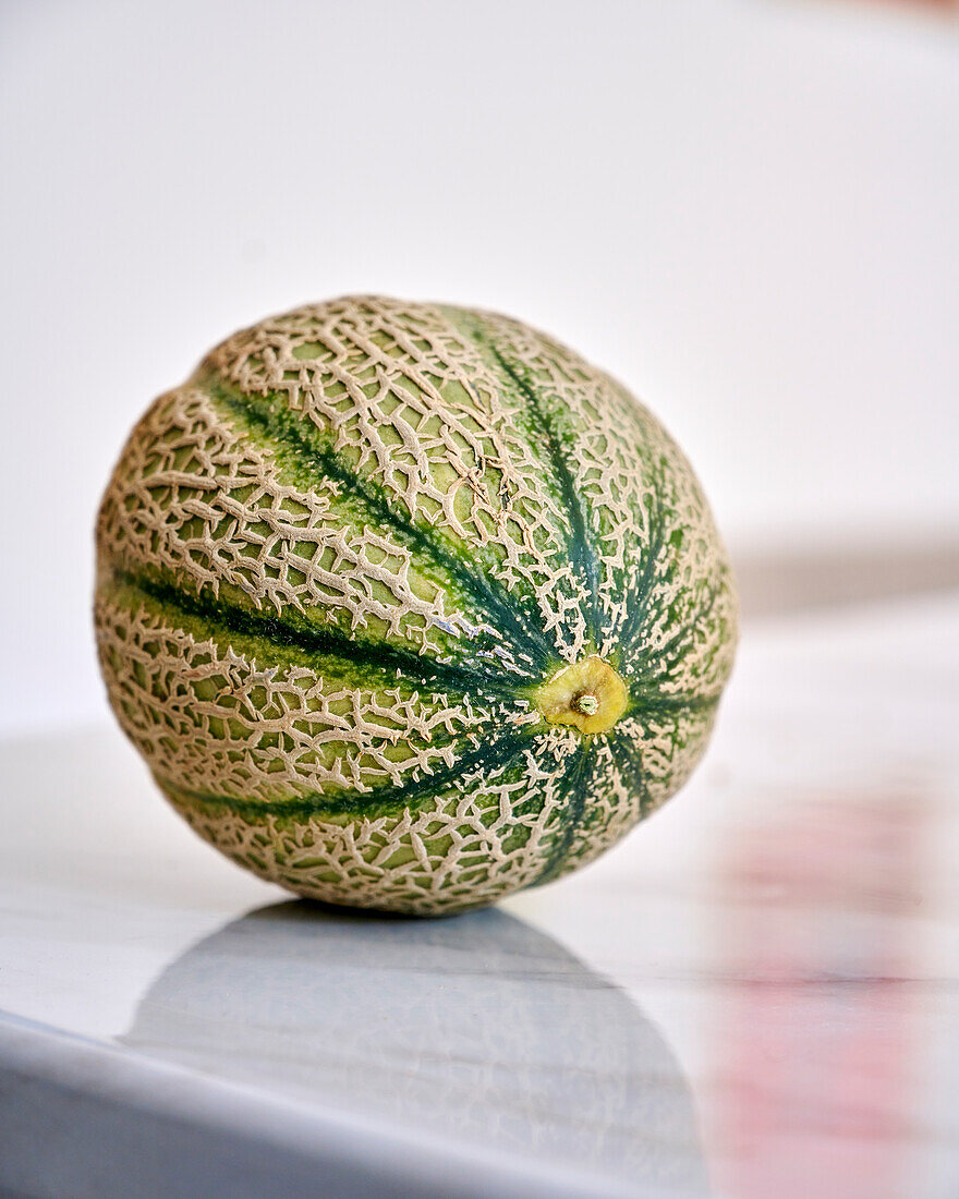 Eine Netzmelone