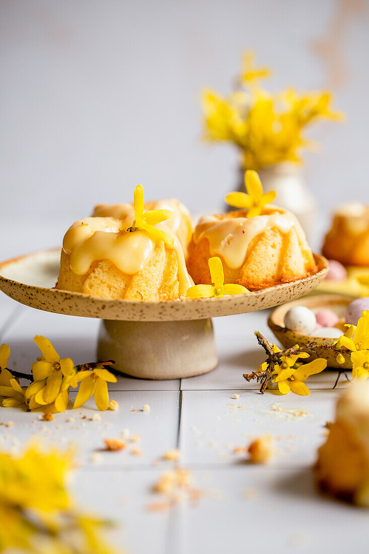 Lemon cupcakes for Easter