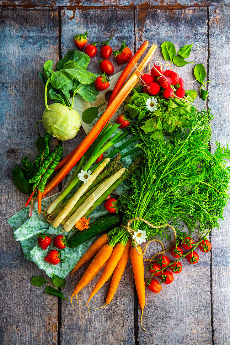 Seasonal vegetables in May