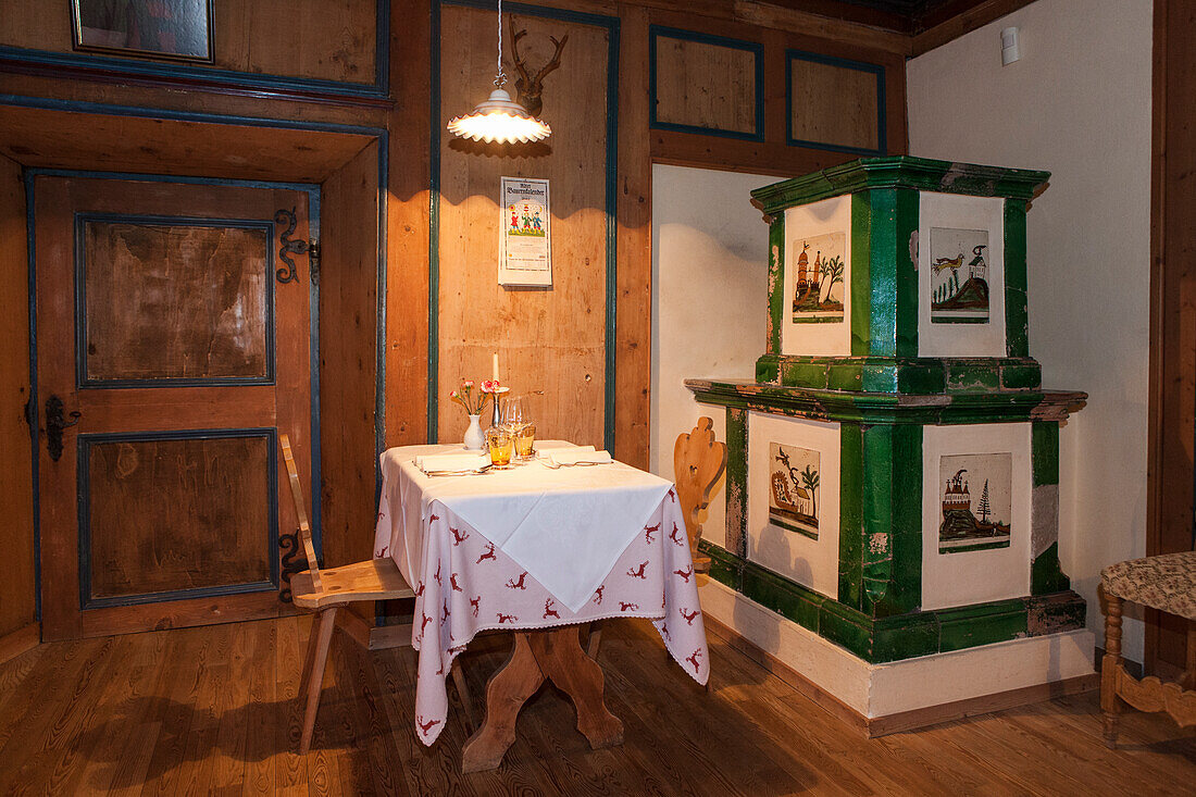 Restaurant in the Golden Crown, Aldein, South Tyrol