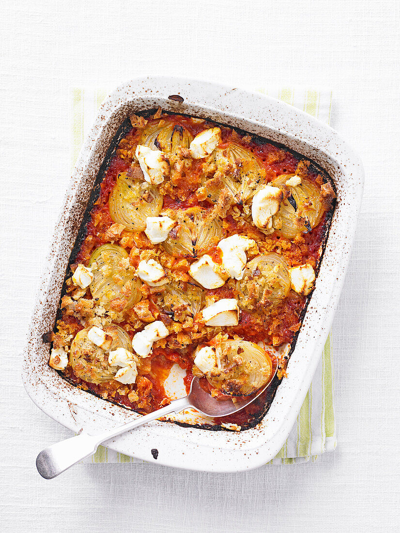 Tomato onion bake