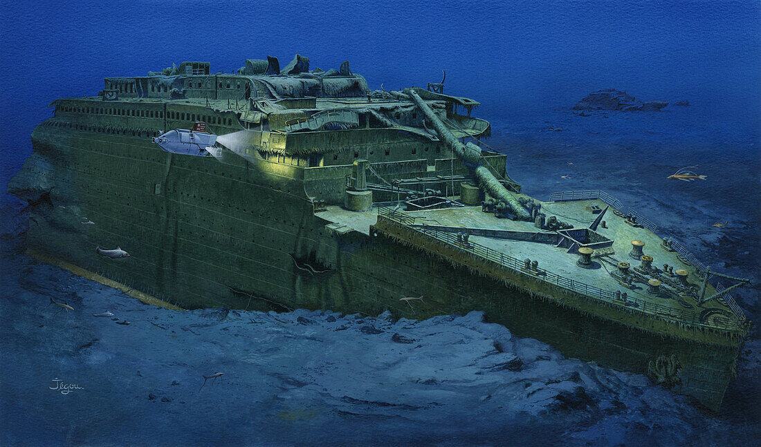 Wreck of the Titanic, illustration