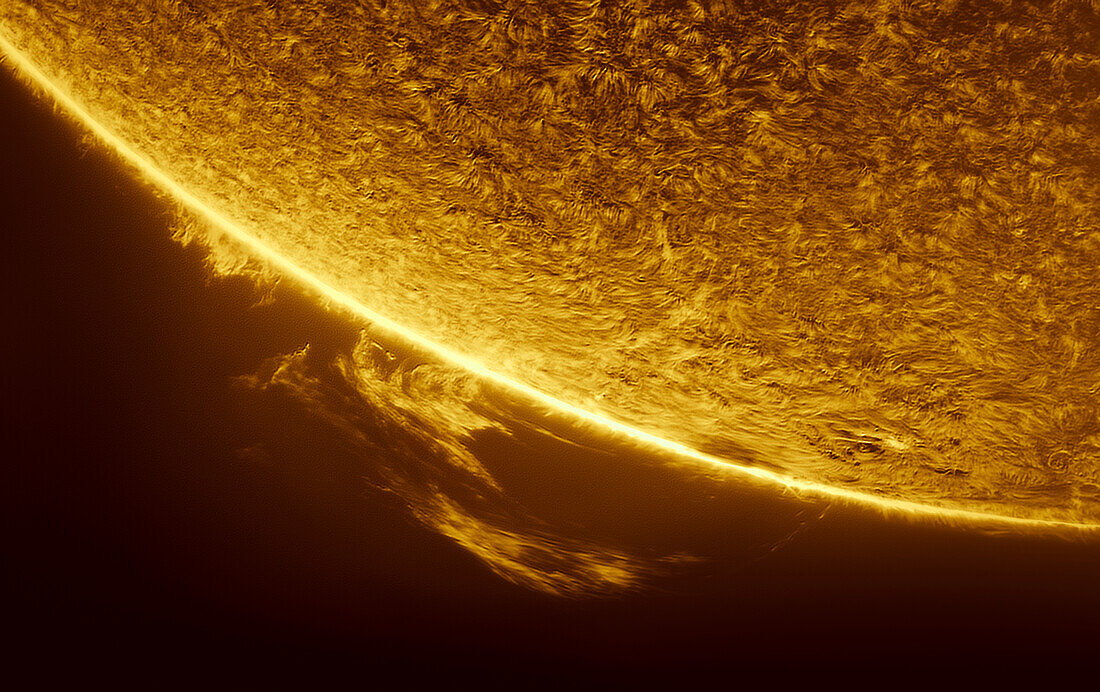 Large solar prominence