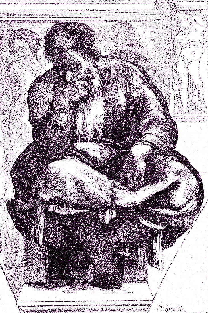 Jeremiah, the weeping prophet, illustration