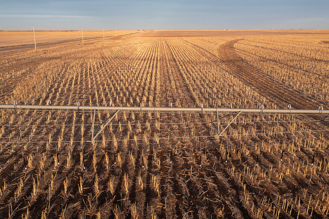 Irrigation on Oklahoma farm, USA