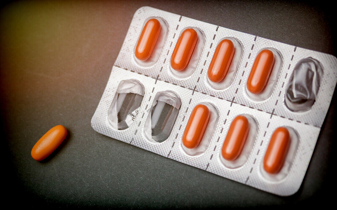 Blister pack of pills
