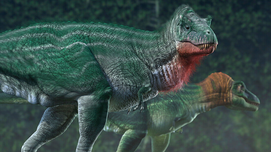 Artwork of Tyrannosaurus Pair