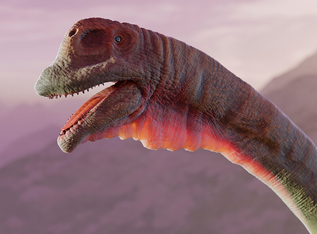 Artwork of Mamenchisaurus