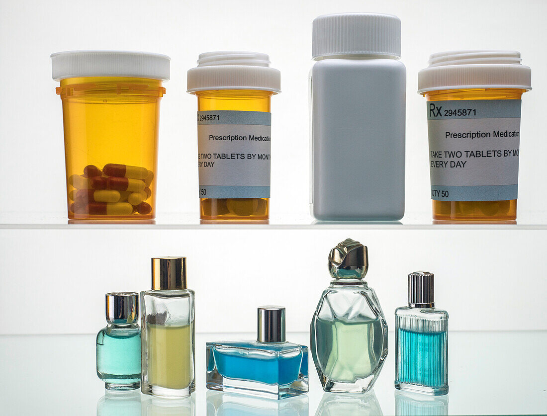 Cosmetic packaging and medication