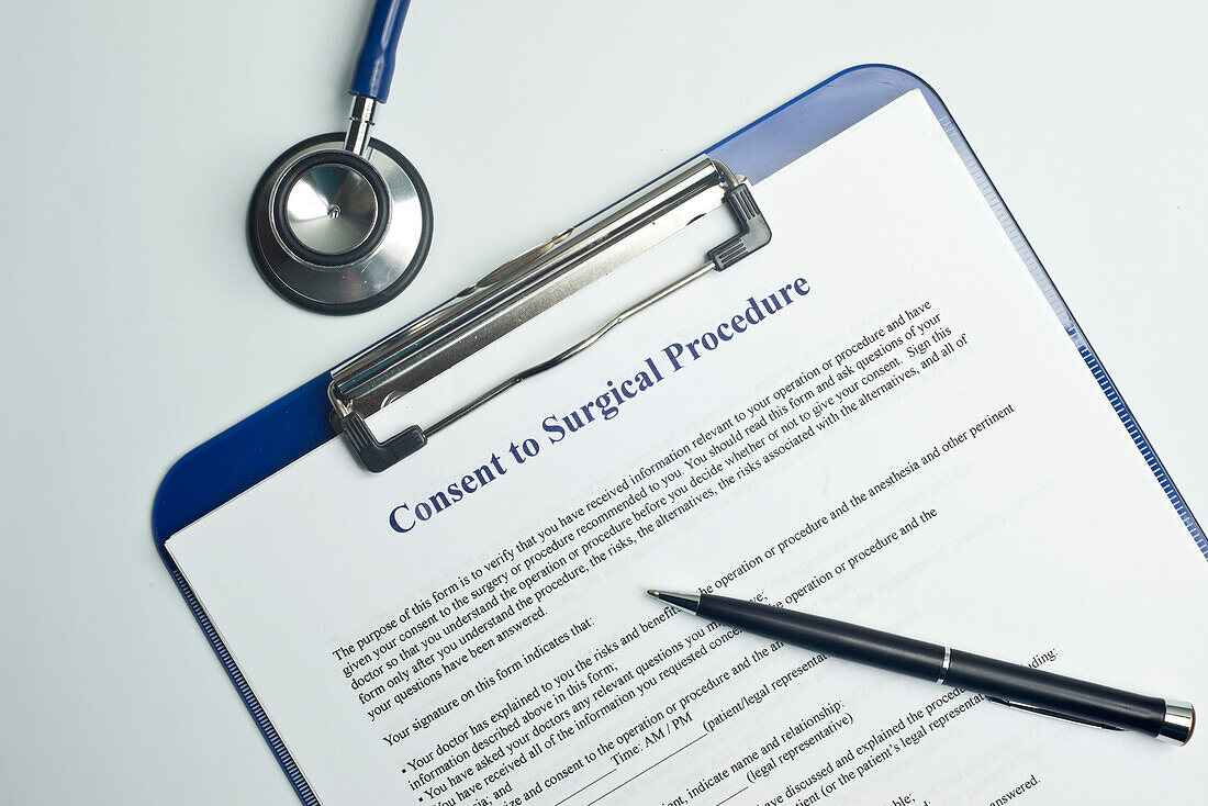 Informed consent form for surgery