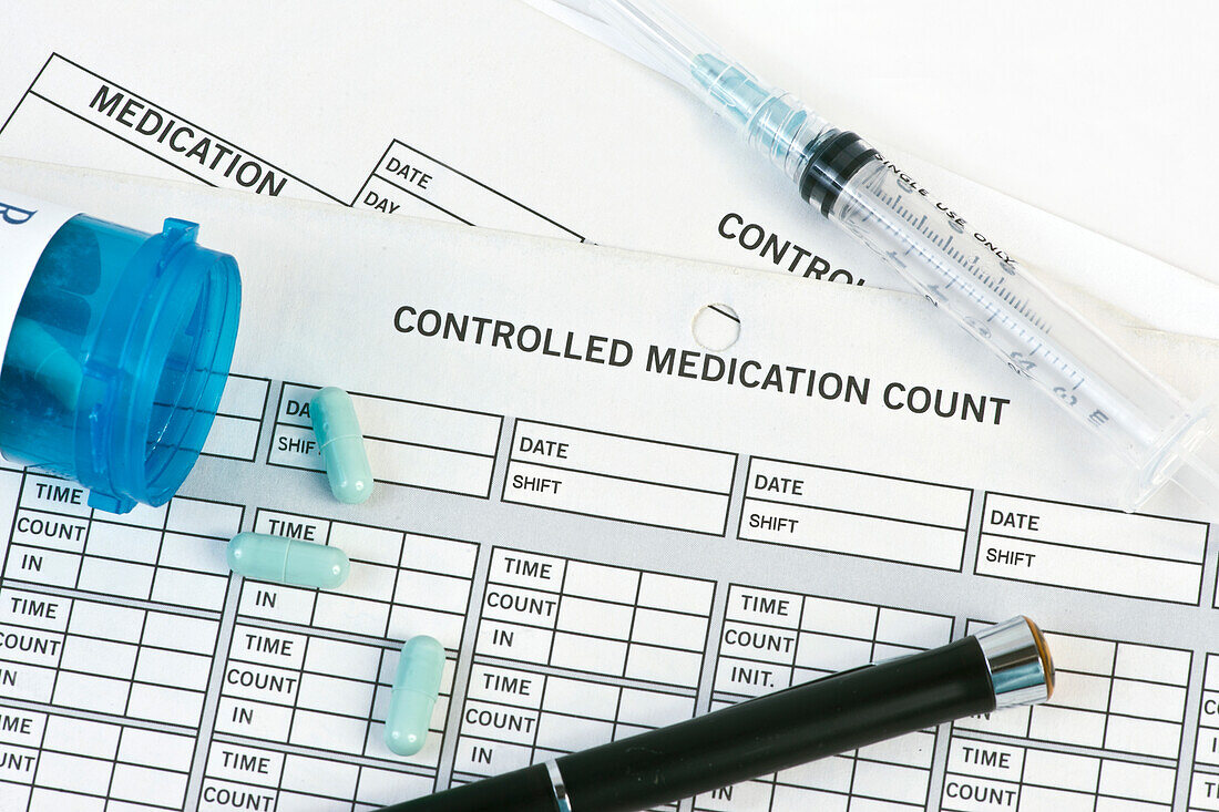 Controlled medication count