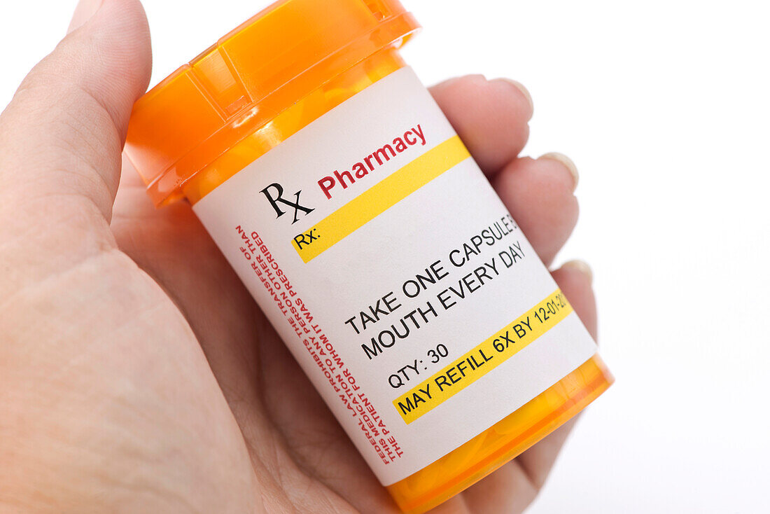 Blank prescription drug container