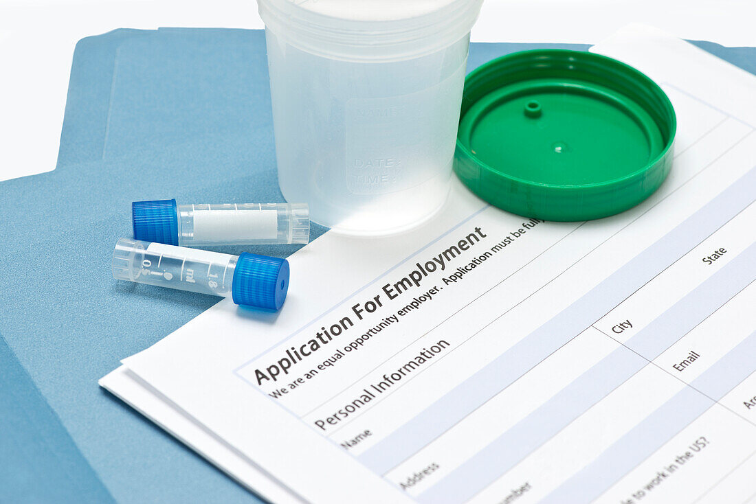 Job application drug testing