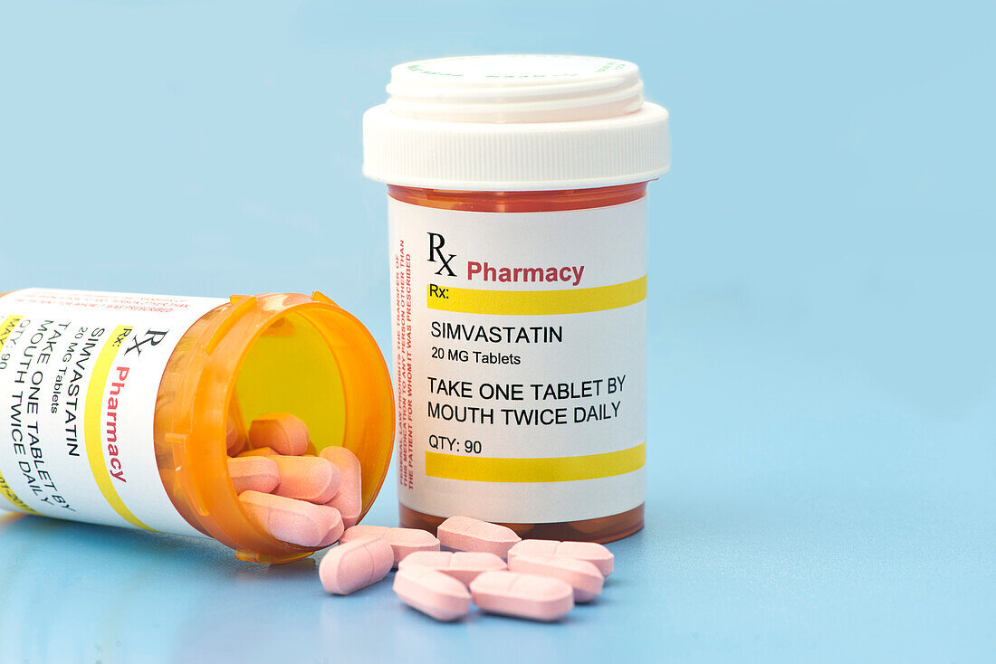 Simvastatin prescription bottles