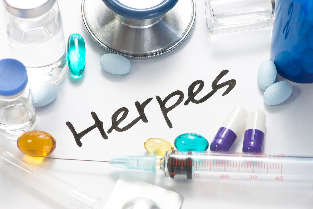 Herpes, conceptual image