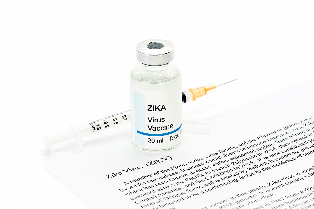 Zika virus vaccine, conceptual image