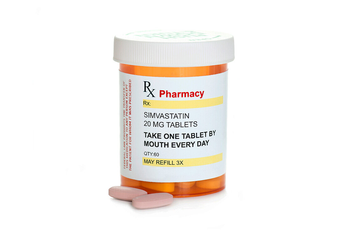 Simvastatin prescription container