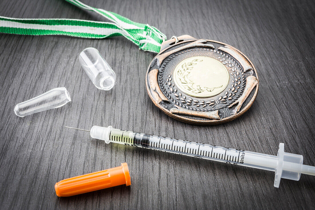 Doping in sport, conceptual image