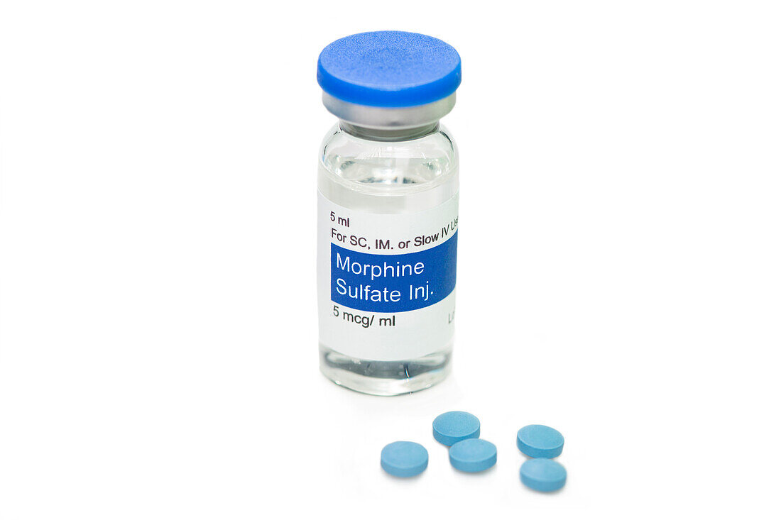Morphine sulfate drug forms