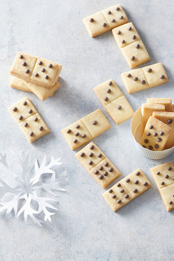 Anis-Domino-Kekse zu Weihnachten