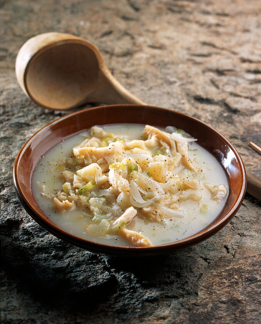 Tripe soup from the Fassa Valley (Italy)