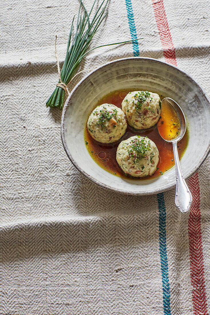 Canederli allo speck (bacon dumplings from Trentino-Alto Adige)