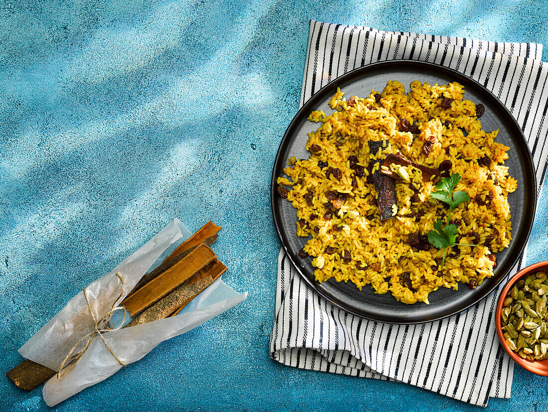 Golden rice with sultanas (Africa)