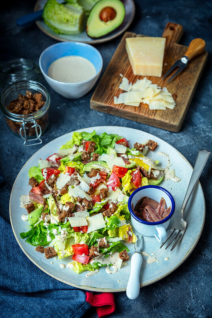 Caesar Salad mit Sardellen