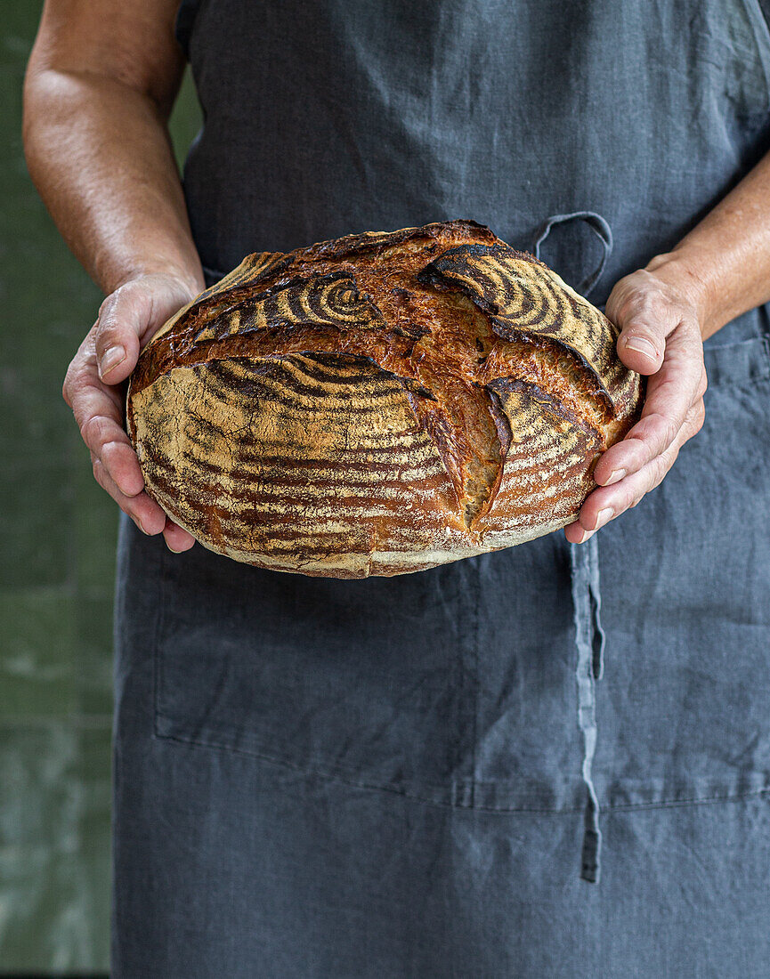 Sourdough bread with rye and Manitoba flour