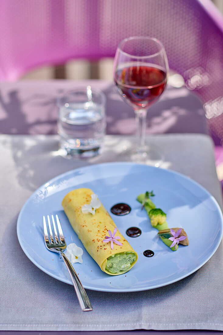 Artichoke and broccoli cannelloni