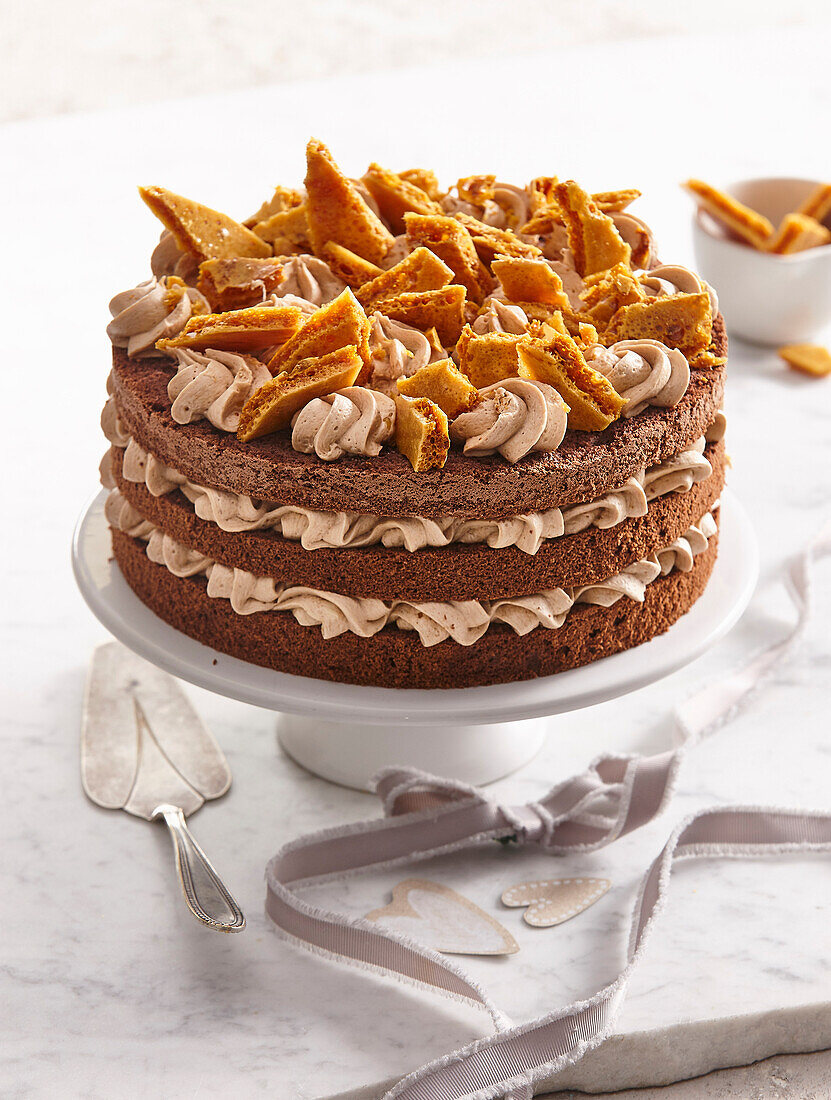 Chocolate cake with salted caramel