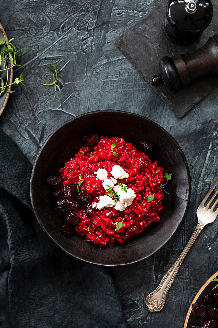 Veganes Rote-Bete-Risotto