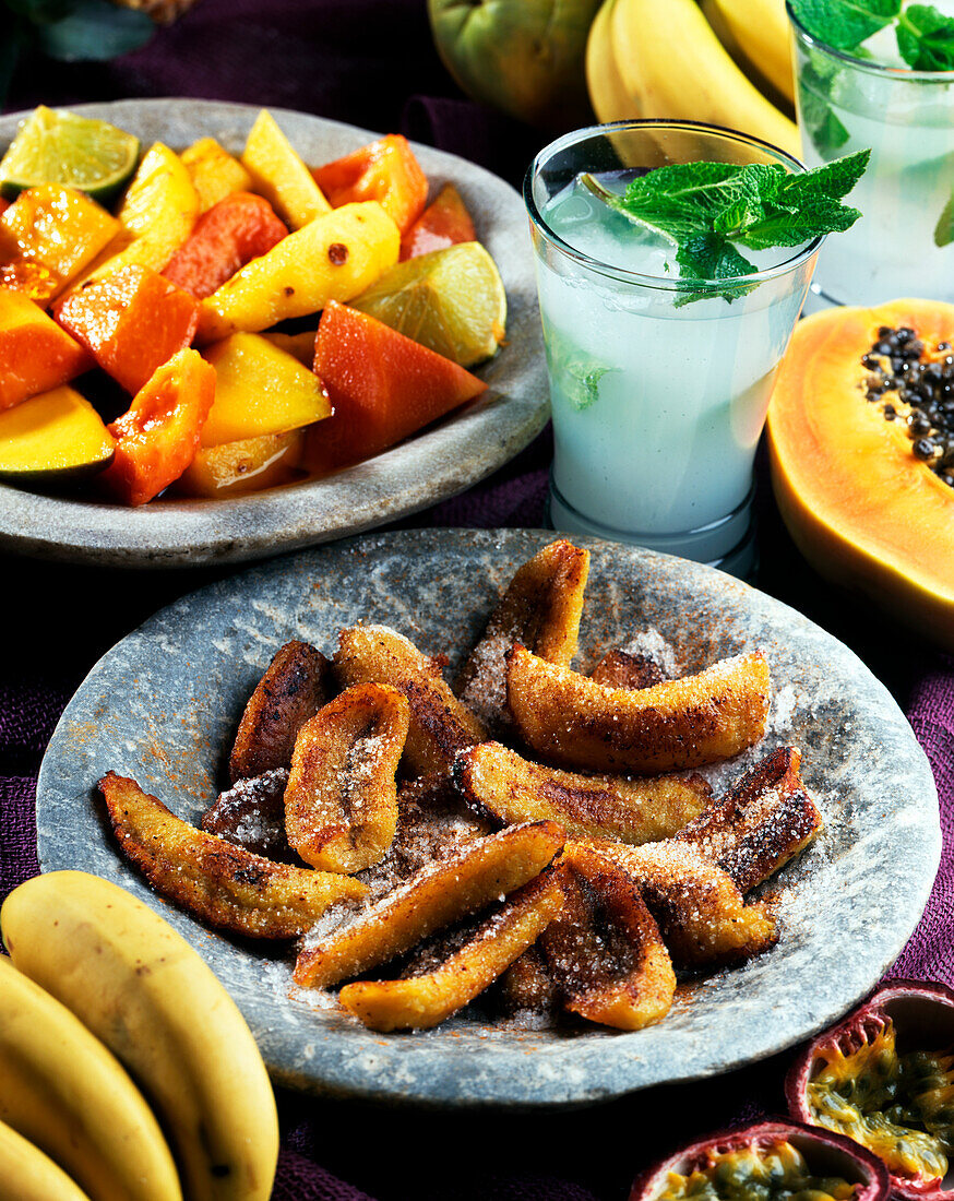 Roasted bananas and caramelized fruit (Brazil)