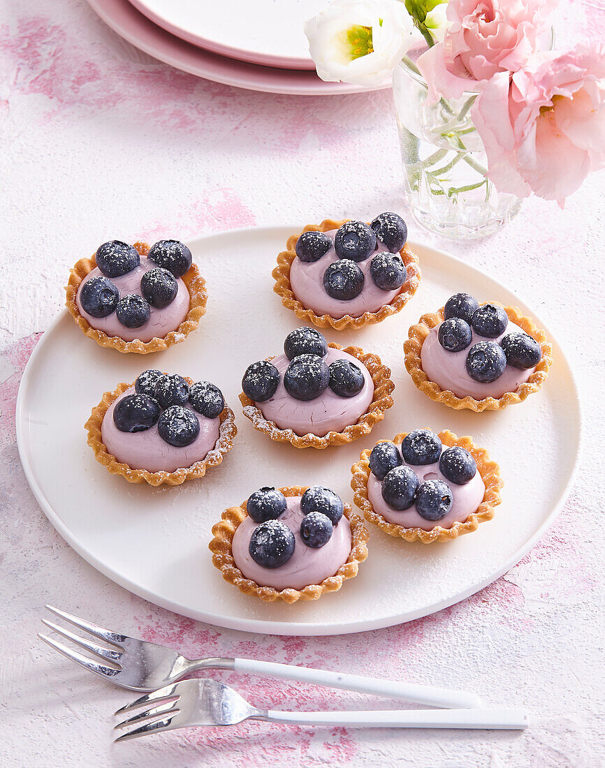 Blueberry mini tarts