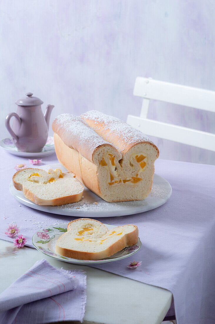 Apricot and mascarpone loaf cake