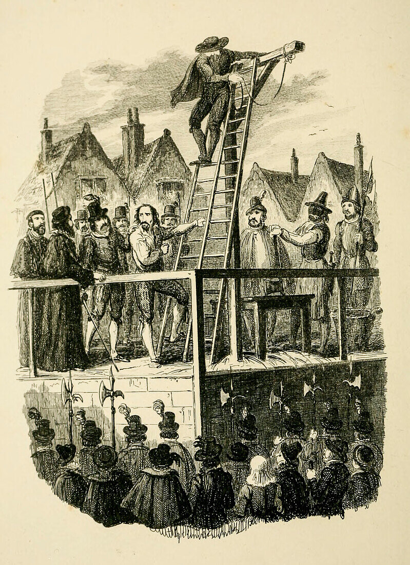 Execution of Guy Fawkes, illustration