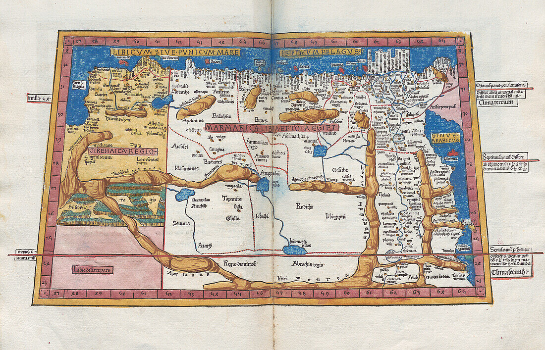 Ptolemy's map of North East Africa, 2nd century