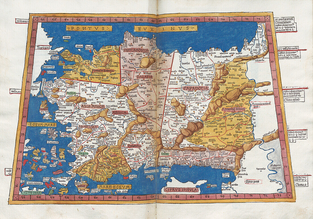 Ptolemy's map of Turkey, 2nd century