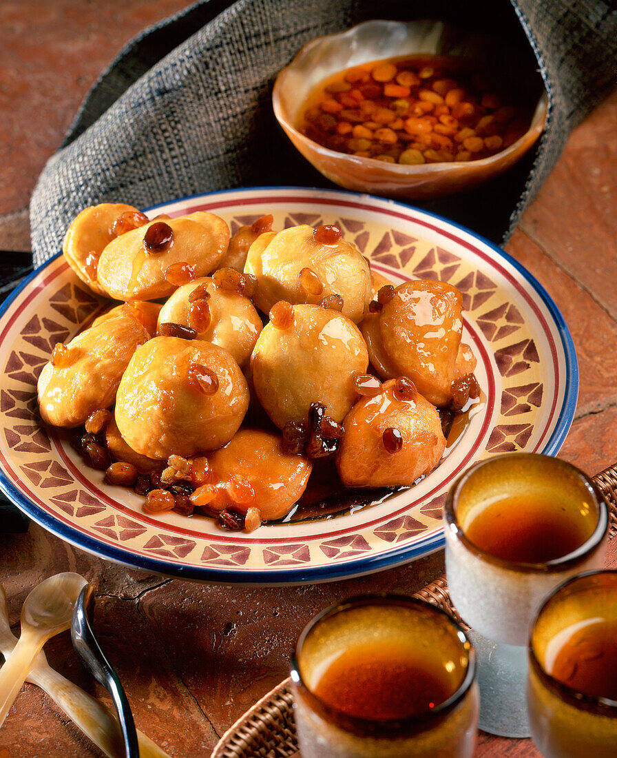 Buñuelos - fried dough fritters from Spain and Latin America