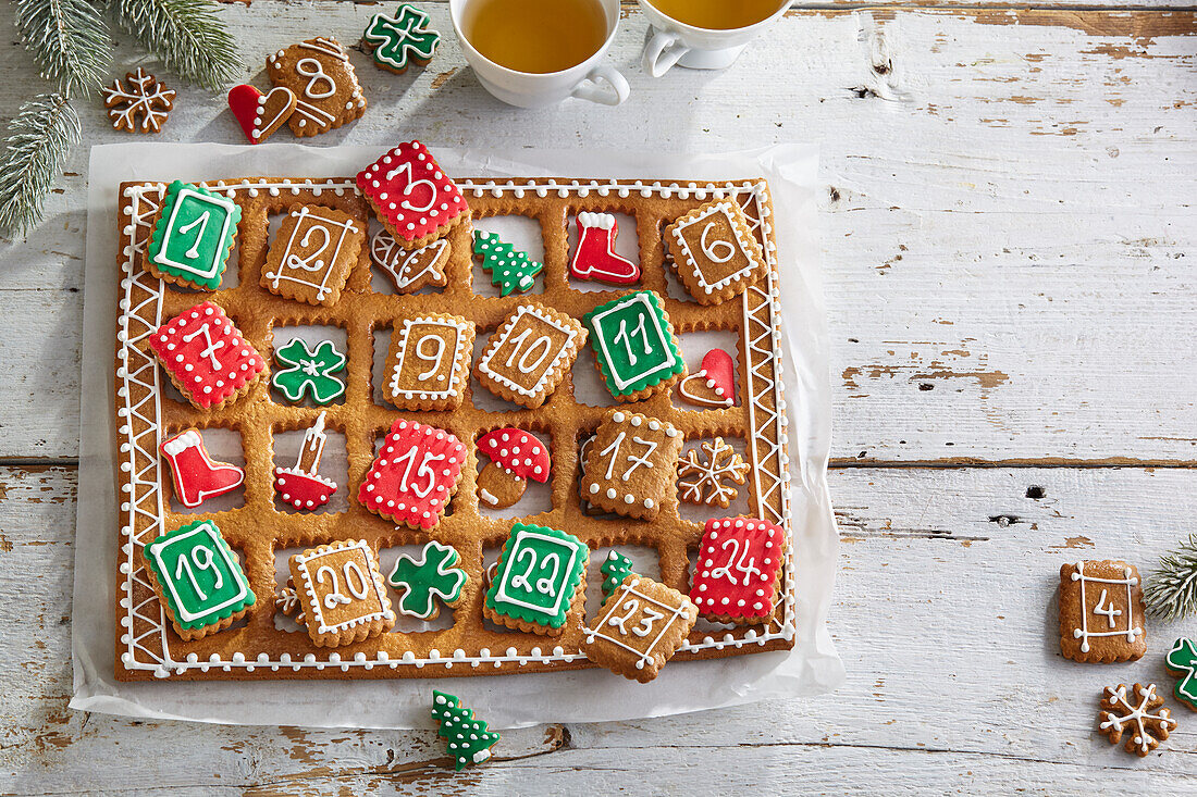 Gingerbread advent calendar