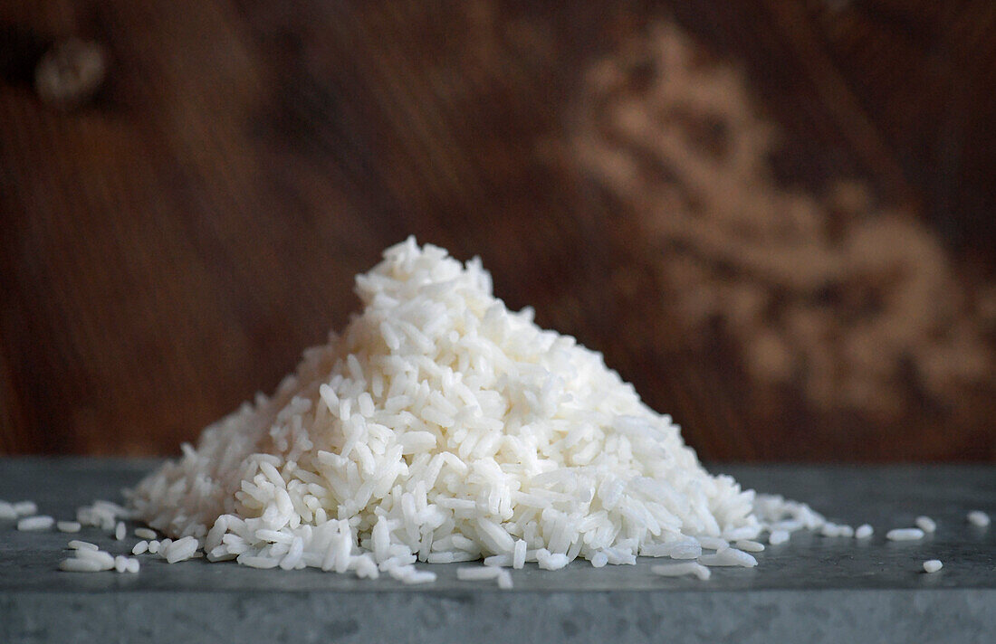 Heap of cooked rice