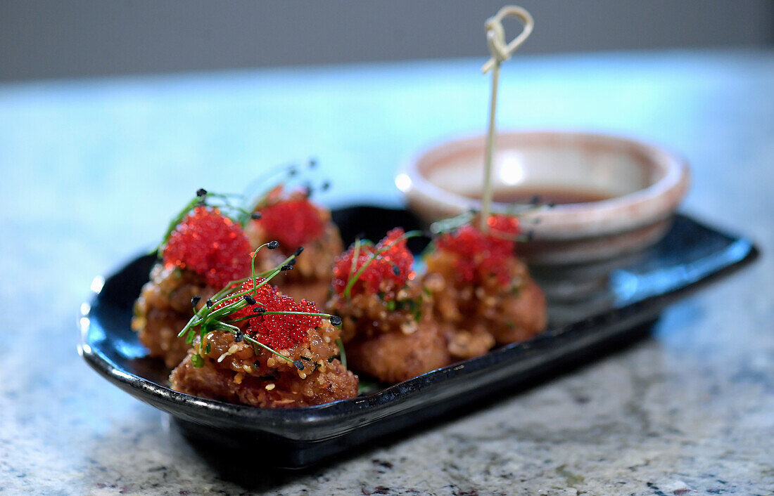 Asian tuna tartare with crispy rice