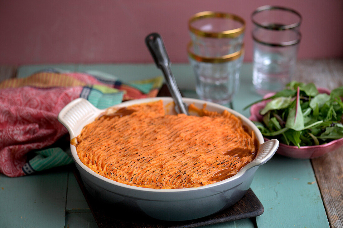 British shepherd's pie with Carbean flavours